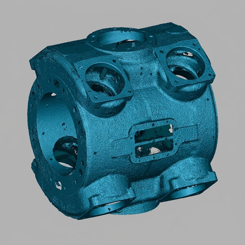 Reciprocating Compressor Housing (View 2) 3D Scan Data